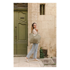 Adorna - Linen Tote Bag | Khaki