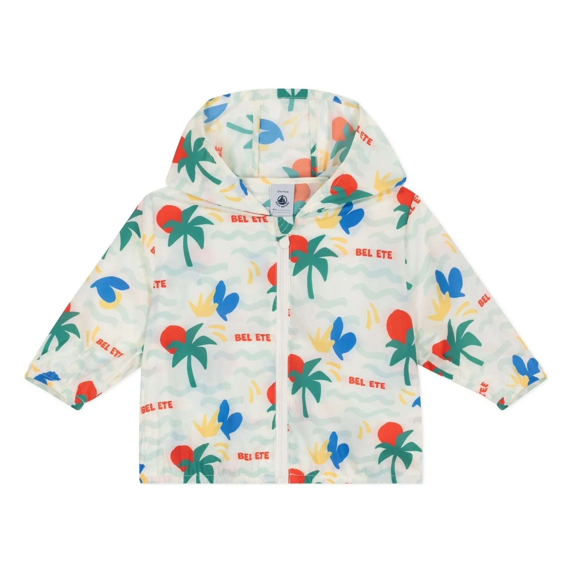 Petit Bateau - Bel Été Recycled Fiber Windbreaker | Ecru