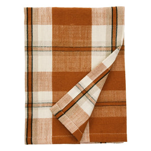 Madam Stoltz - Pumpkin | Tartan Kitchen Towel