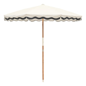 Business & Pleasure Co. - Amalfi Wooden Handle Parasol | White