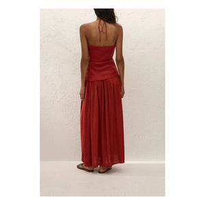 Faithfull the Brand - Notte Maxi Cotton Dress | Terracotta