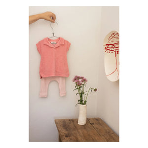 1+ in the family - Striped Gava Ribbed Leggings | Powder