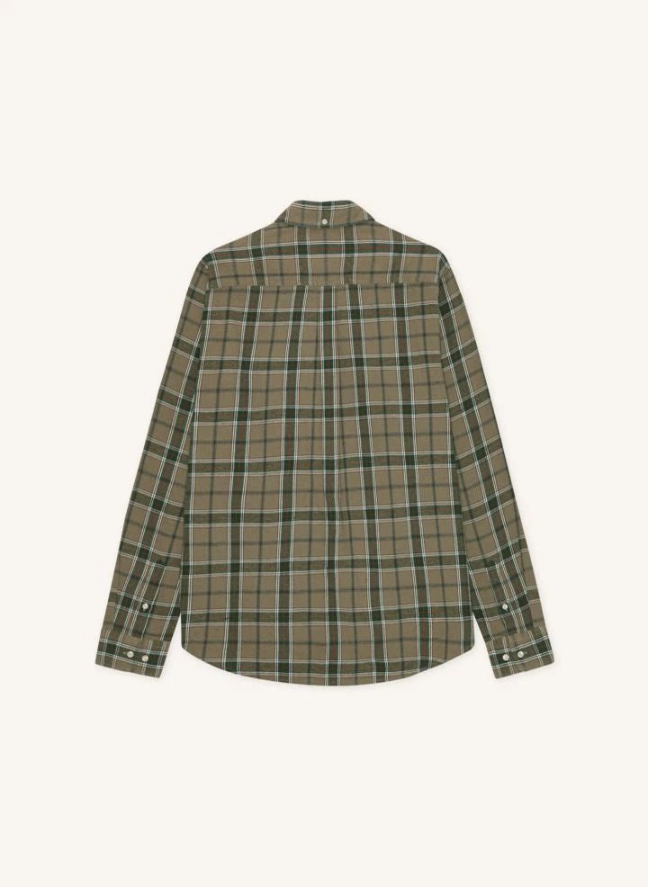 Les Deux - Vintage Checked Shirt | Taupe brown