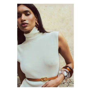 Lizzie Fortunato - Organic Hoop Earrings | Brown