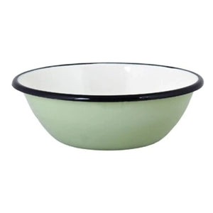 Strömshaga - Emil enamel bowl | Green
