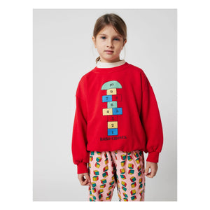 Bobo Choses - Marelle organik pamuklu sweatshirt | Kırmızı