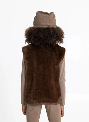 Smallable Kid - Striped Wool Hat | Brown