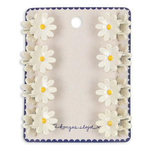 Konges Sløjd - 8-Piece Mini Daisy Hair Clip Set | Ecru