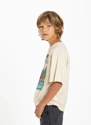Hundred Pieces - Finn Chill Camp Organic Cotton T-Shirt | Beige