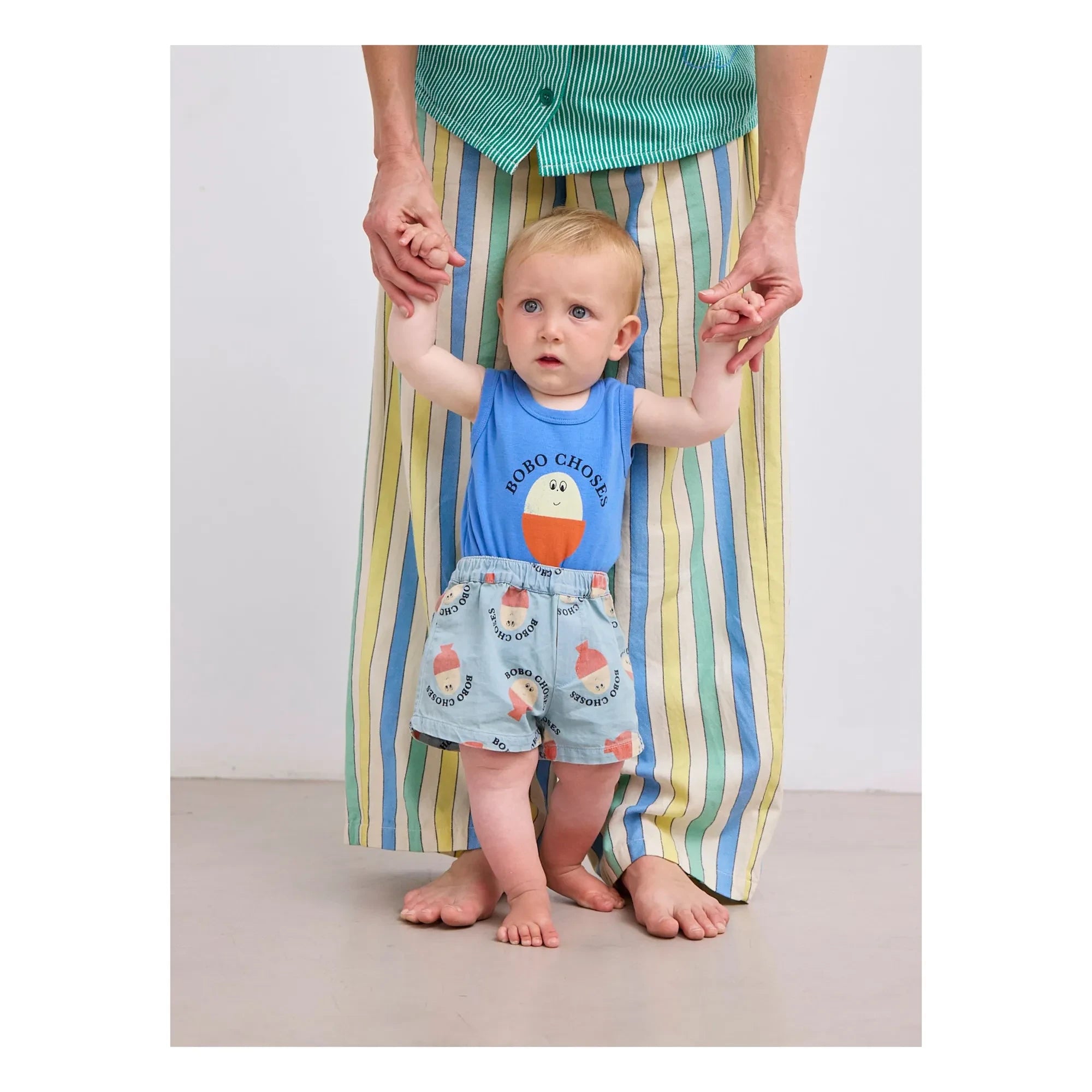 Bobo Choses - Bobo Organic Cotton Sleeveless Bodysuit | Blue