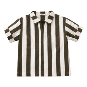 Lililotte - Carl Striped Woven Organic Cotton Shirt | Ecru
