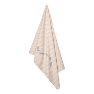 Liewood - Organic Cotton Paige Beach Towel | Y/D Striped Sorbet Rose/Cream of the Cream