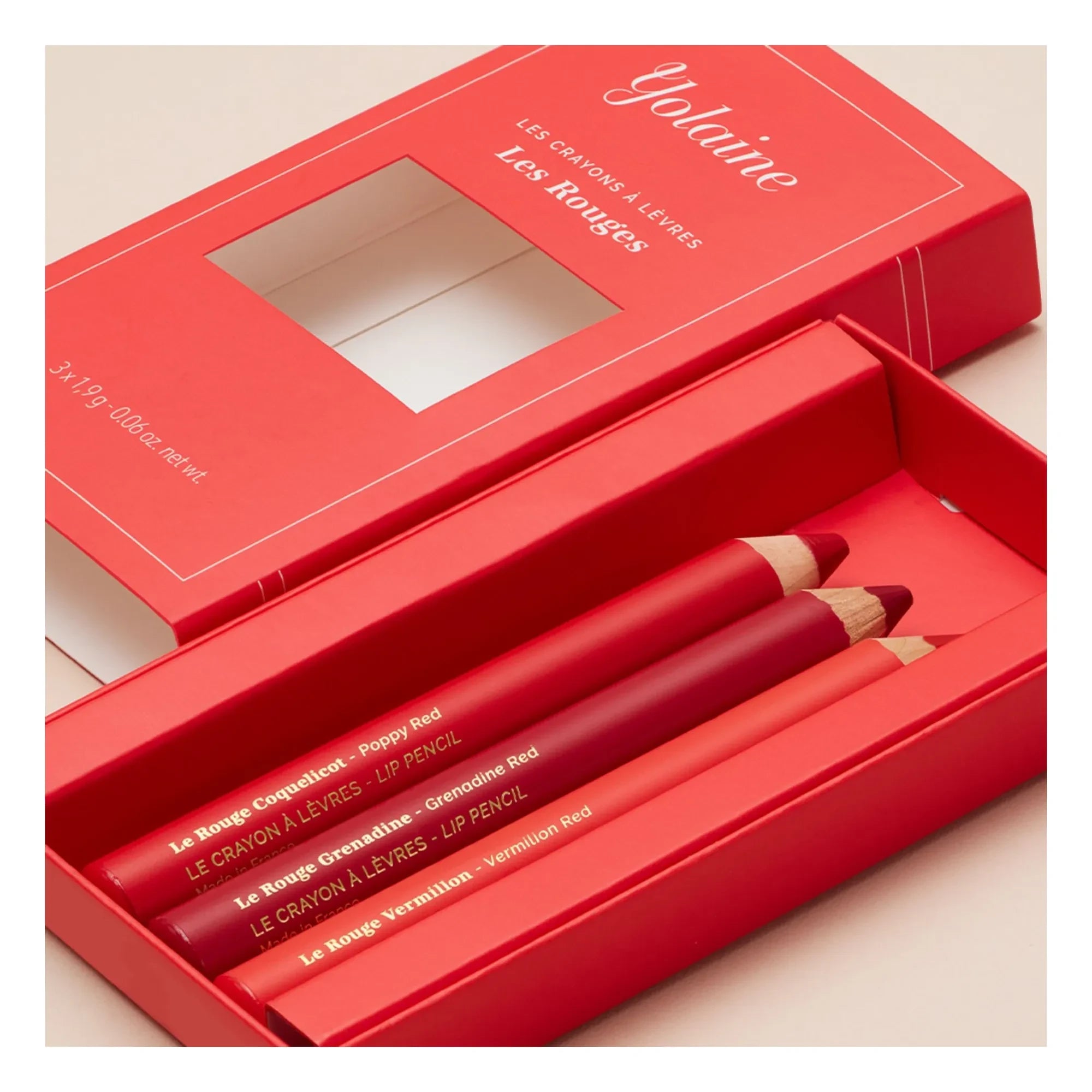 YOLAINE - Lip Liners - Reds - Set of 3