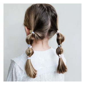 Mimi & Lula - Set of 8 Small Heart Glitter Hair Clips | Pink