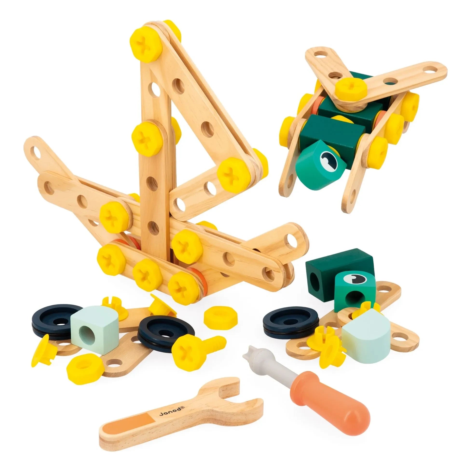 Janod - Brico'Kids Barrel - 100 pieces