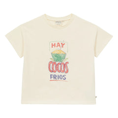 Arsène et Les Pipelettes - Hay Cocos Frios Organic Cotton T-Shirt | Ecru