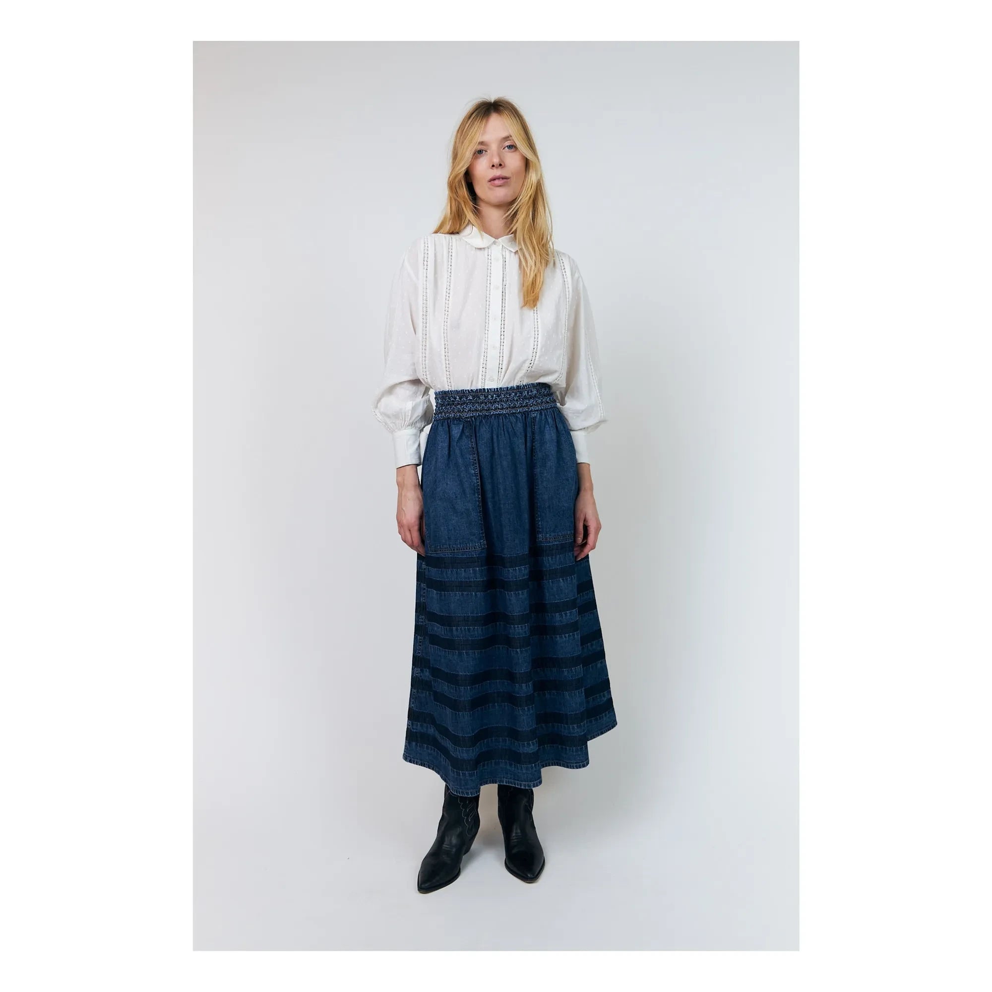 Lollys Laundry - Amond Denim Pamuk Etek | Mavi