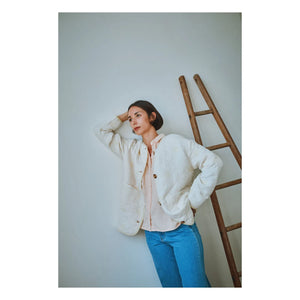 Poudre Organic - Millet Organic Cotton Quilted Jacket | Yellow