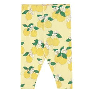 Tinycottons - Ribbed Leggings Orange Organic Cotton | Light Yellow