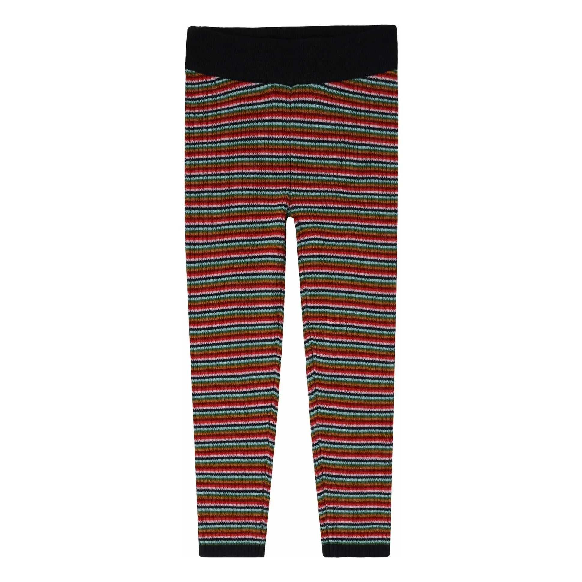 FUB - Striped Merino Wool Tights | Navy