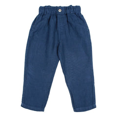 Búho - Linen Trousers | Navy Blue