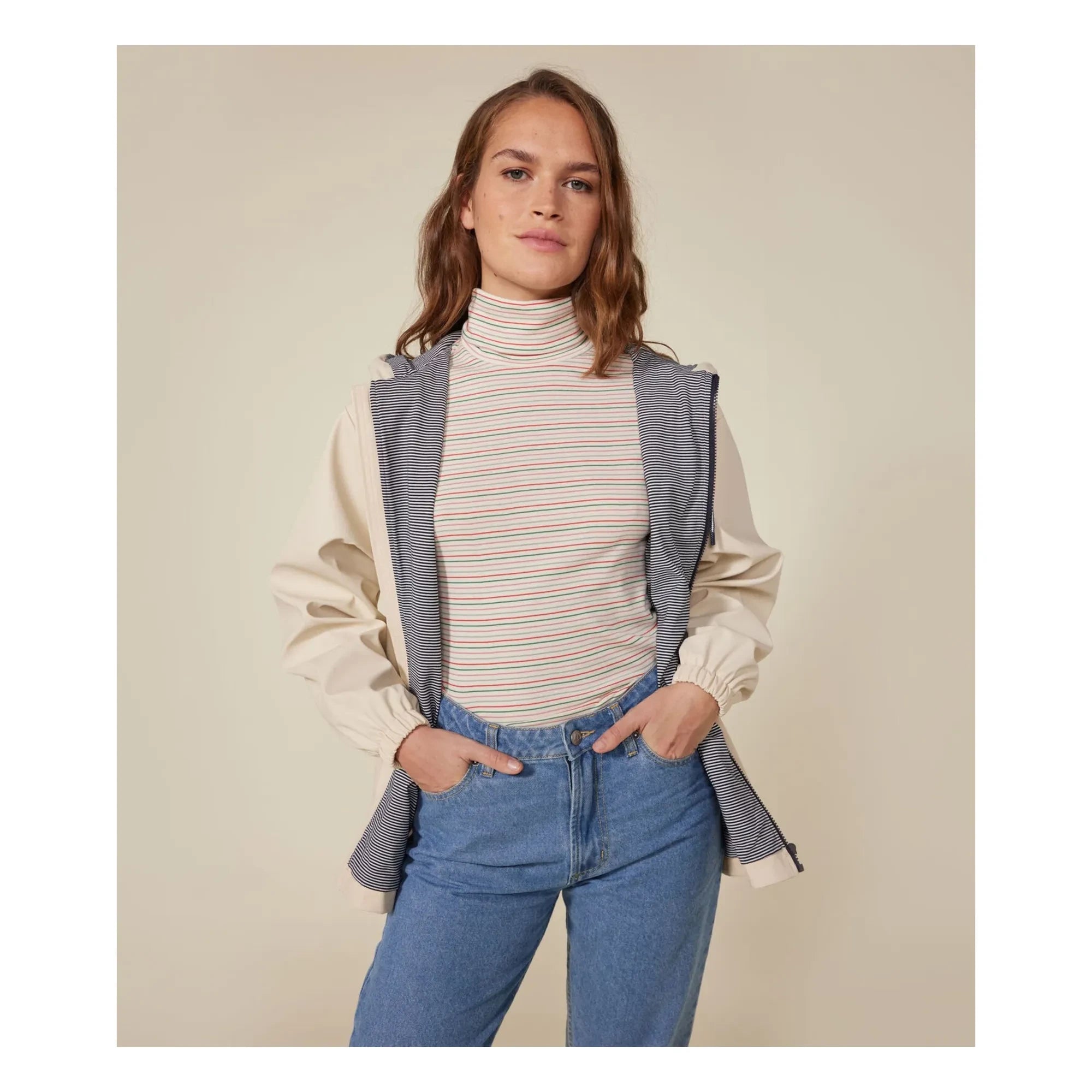 Petit Bateau - Taxine Puffer Jacket | Ecru