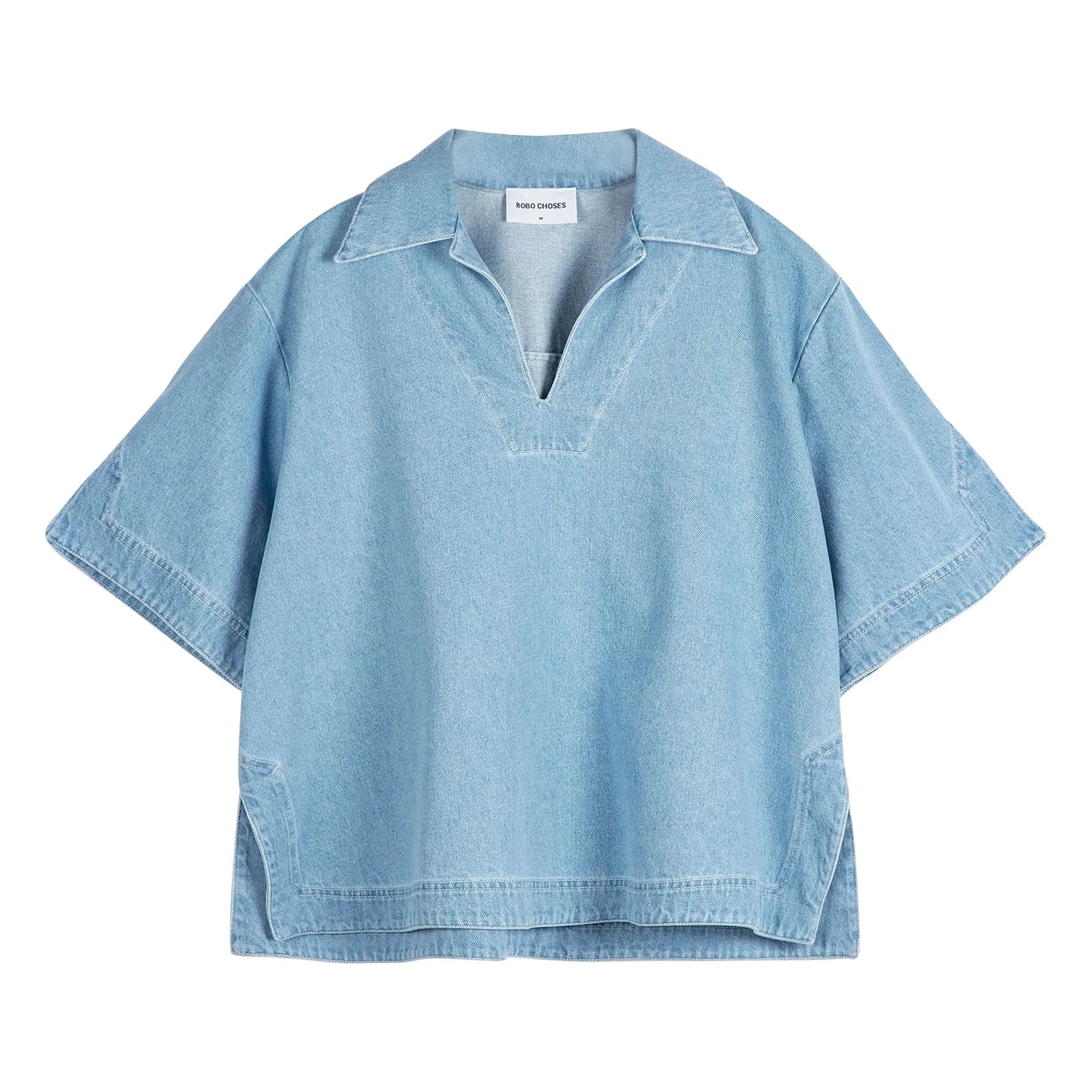 Bobo Choses - Cotton Polo Shirt | Light Blue