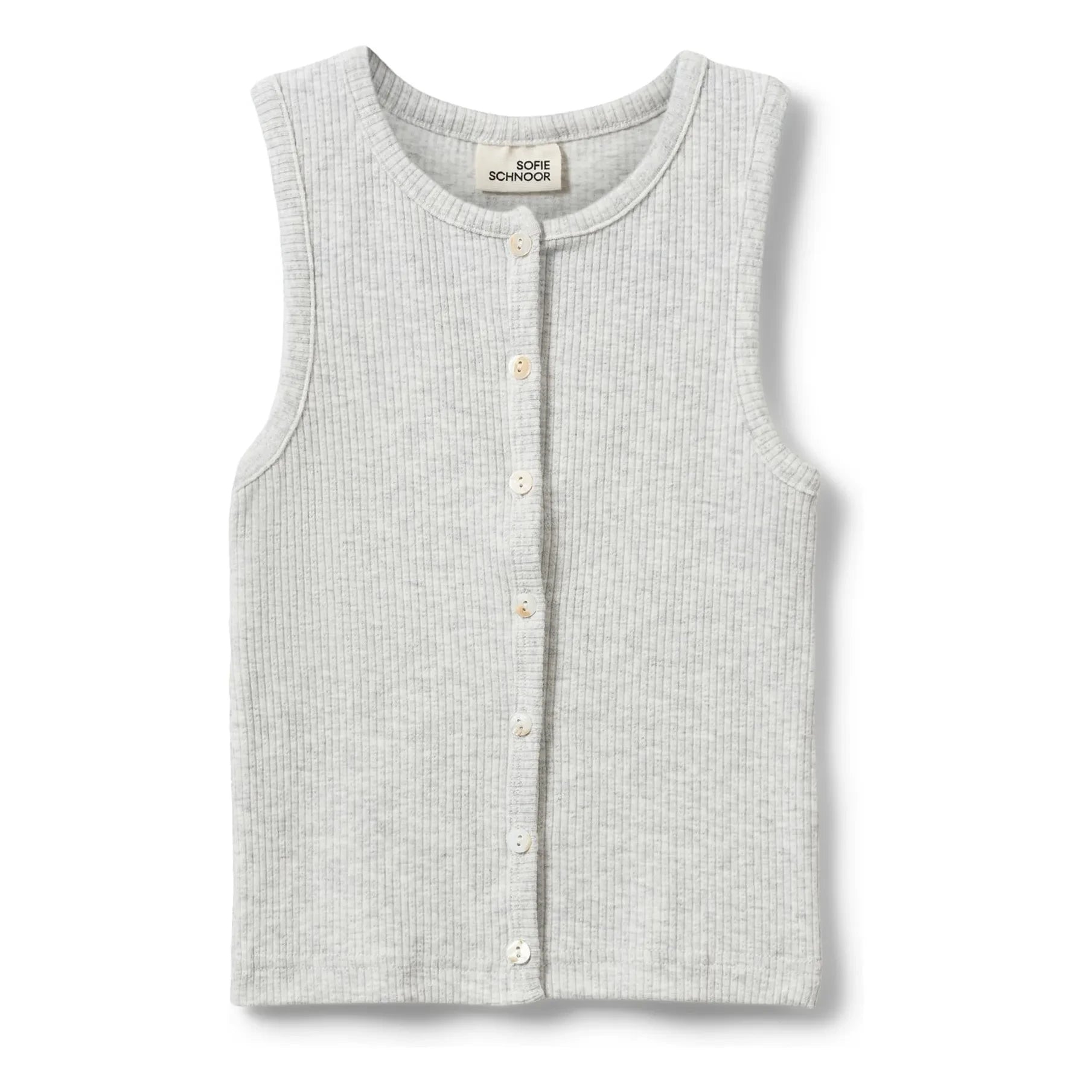 Sofie Schnoor - Tamilia Cotelé Tank Top | Light Gray