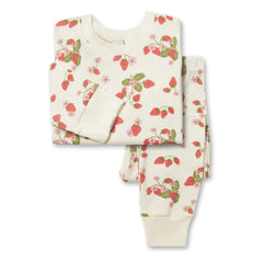 Sleepy Doe - Çilek Organic Pajama Pamuk | Ekru