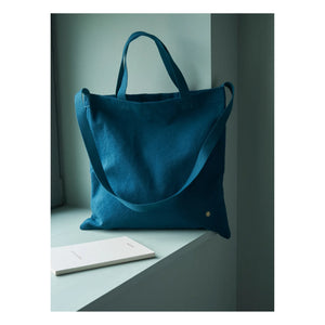 La cerise sur le gâteau - City Iona Bag, Cotton Canvas | Peacock Blue