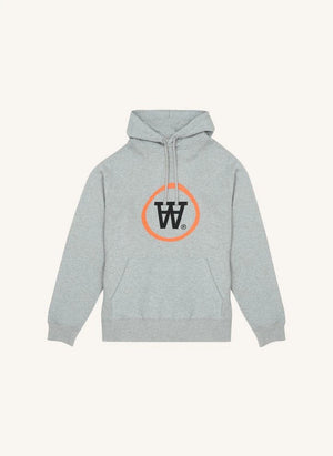 Wood Wood - Ian Organic Cotton Logo Hoodie - Adult Collection | Gray