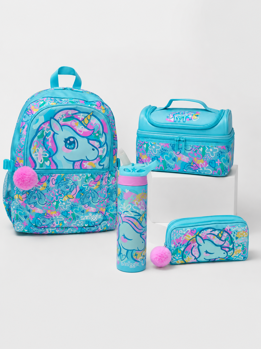 Smiggle - Bright Eyes 4'lü Okul Çanta Seti