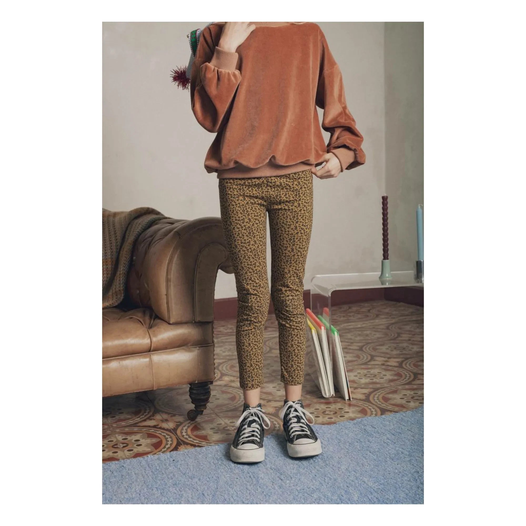 Marlot Paris - Mikky Leopard Pattern Leggings | Camel