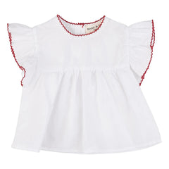 Babe & Tess - Luisa Fisto Blouse | White