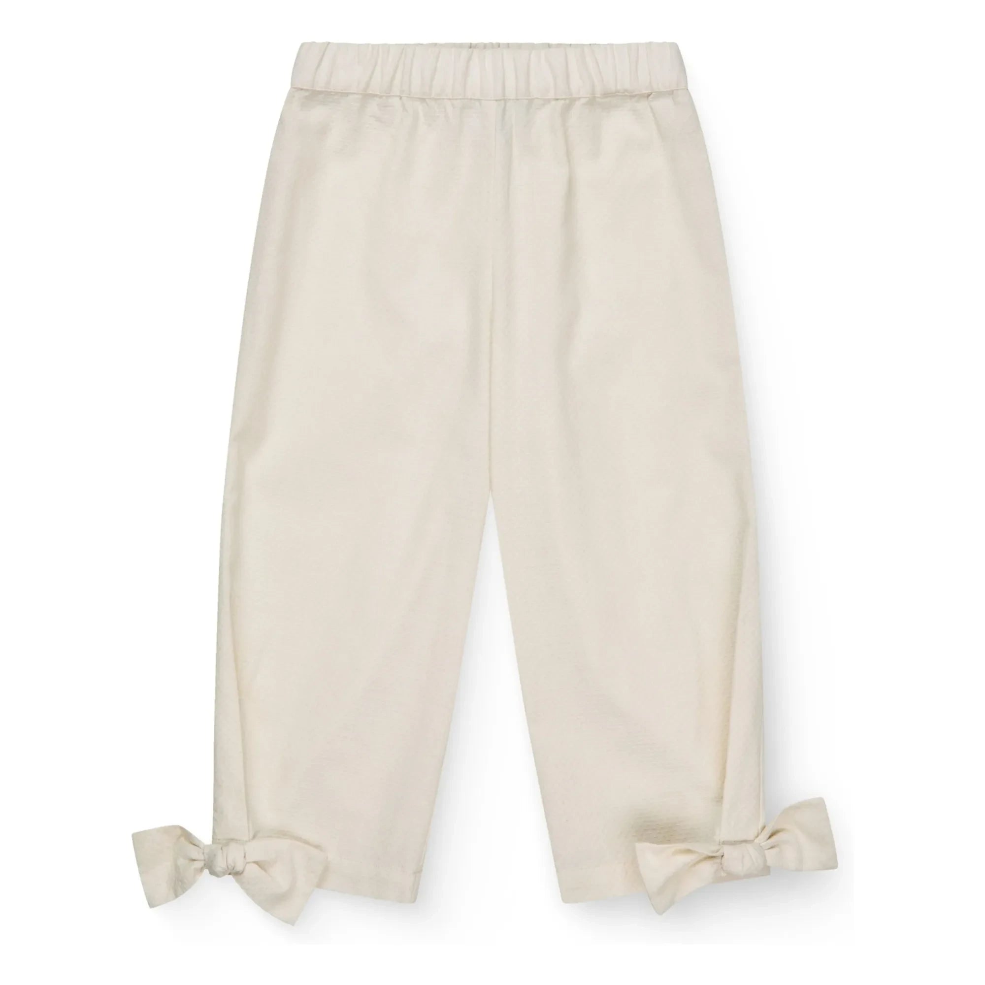 Copenhagen Colors - Organic Cotton Bow Detail Pants | Cream
