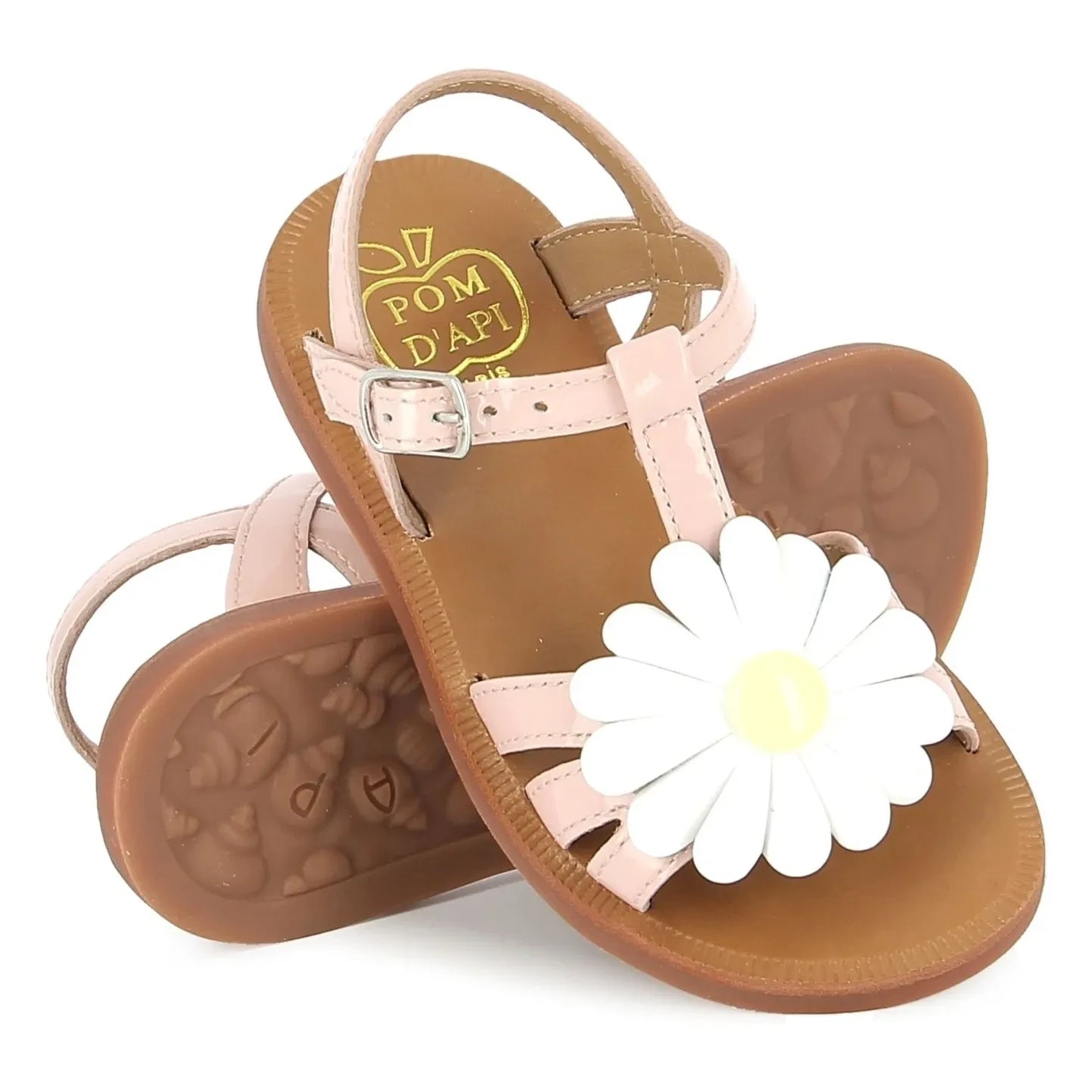 Pom d'Api - Plagette Big Flo sandaletler | Soluk Pembe