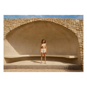 Molo - Niky Asymmetrical Ruffled Swimsuit Made from Recycled Fibers | Ivory