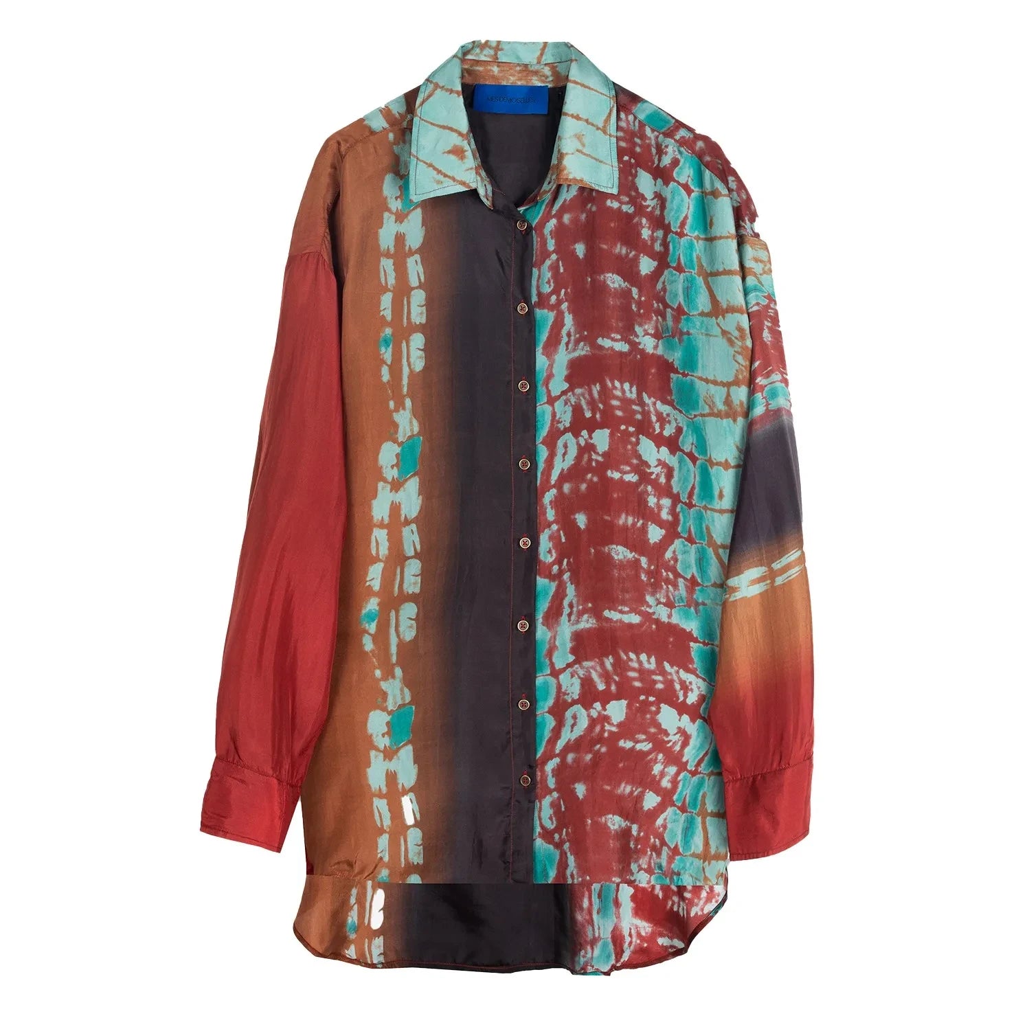 Mes Demoiselles - Silk Pleated Shirt | Red