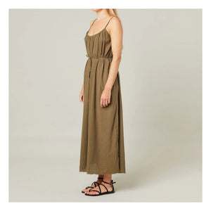 Maison Saint Julien - Palm Beach Cotton Gauze Dress | Khaki