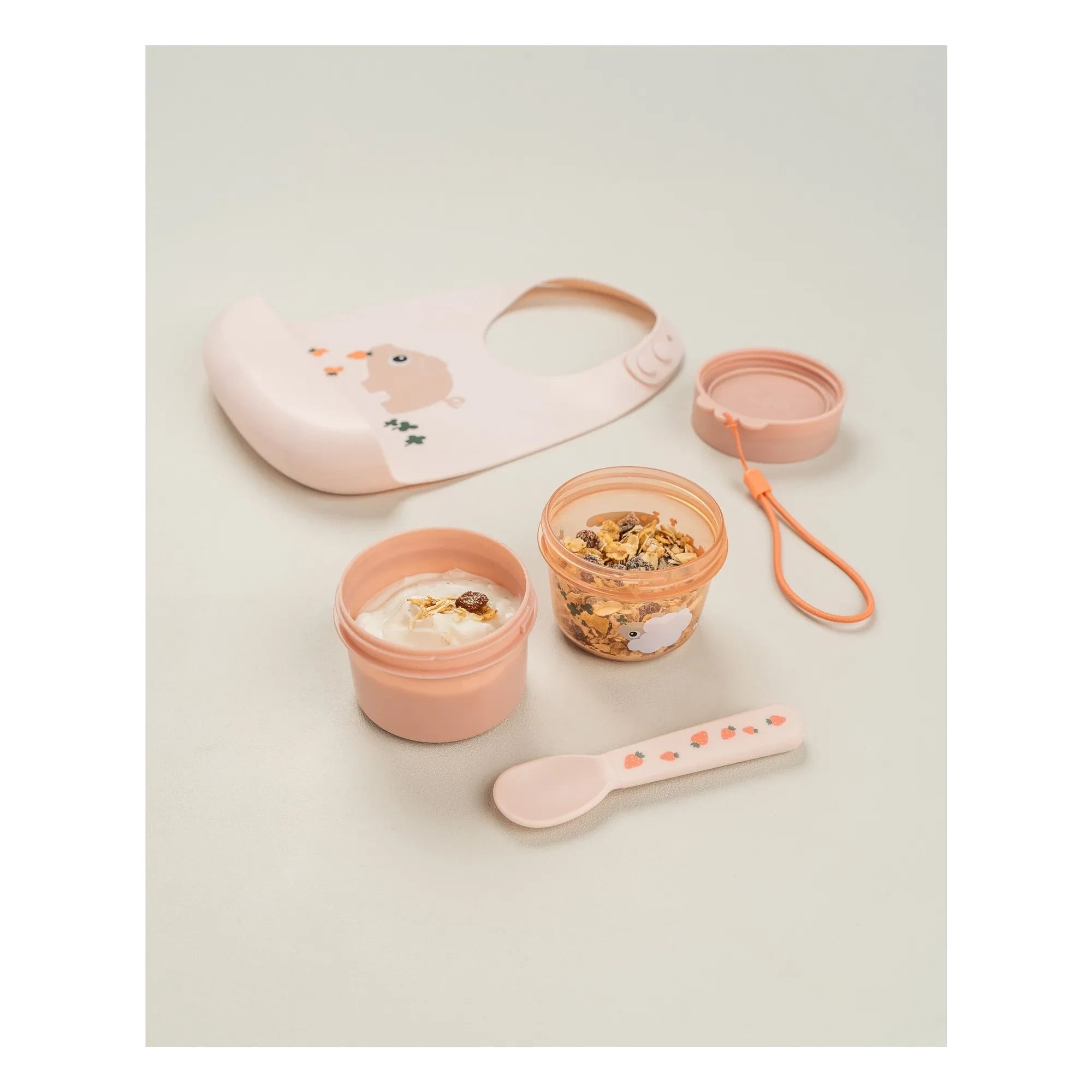 Done by Deer - Tiny Farm Bib | Light Pink