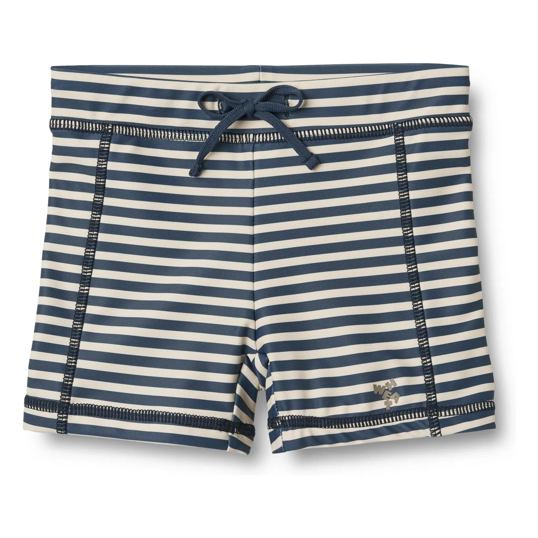 Wheat - Ulrik Print Recycled Fiber Swim Shorts | Dark Blue