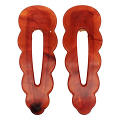 Peignée - Thin Hair Clips - Elegant Red