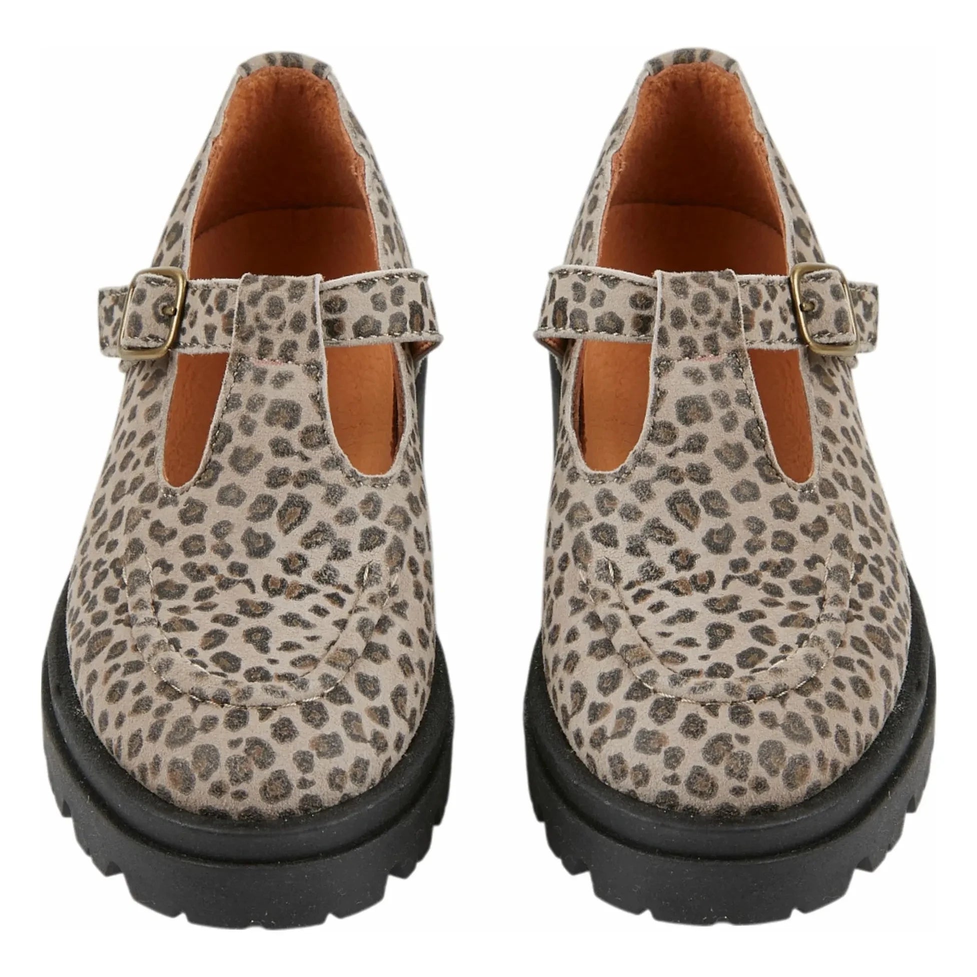 Emile et Ida - Leopard Leather Loafers | Dark brown