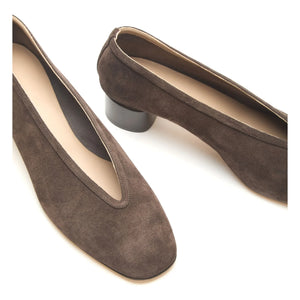 Le Monde Beryl - Luna Suede Heeled Shoes | Brown