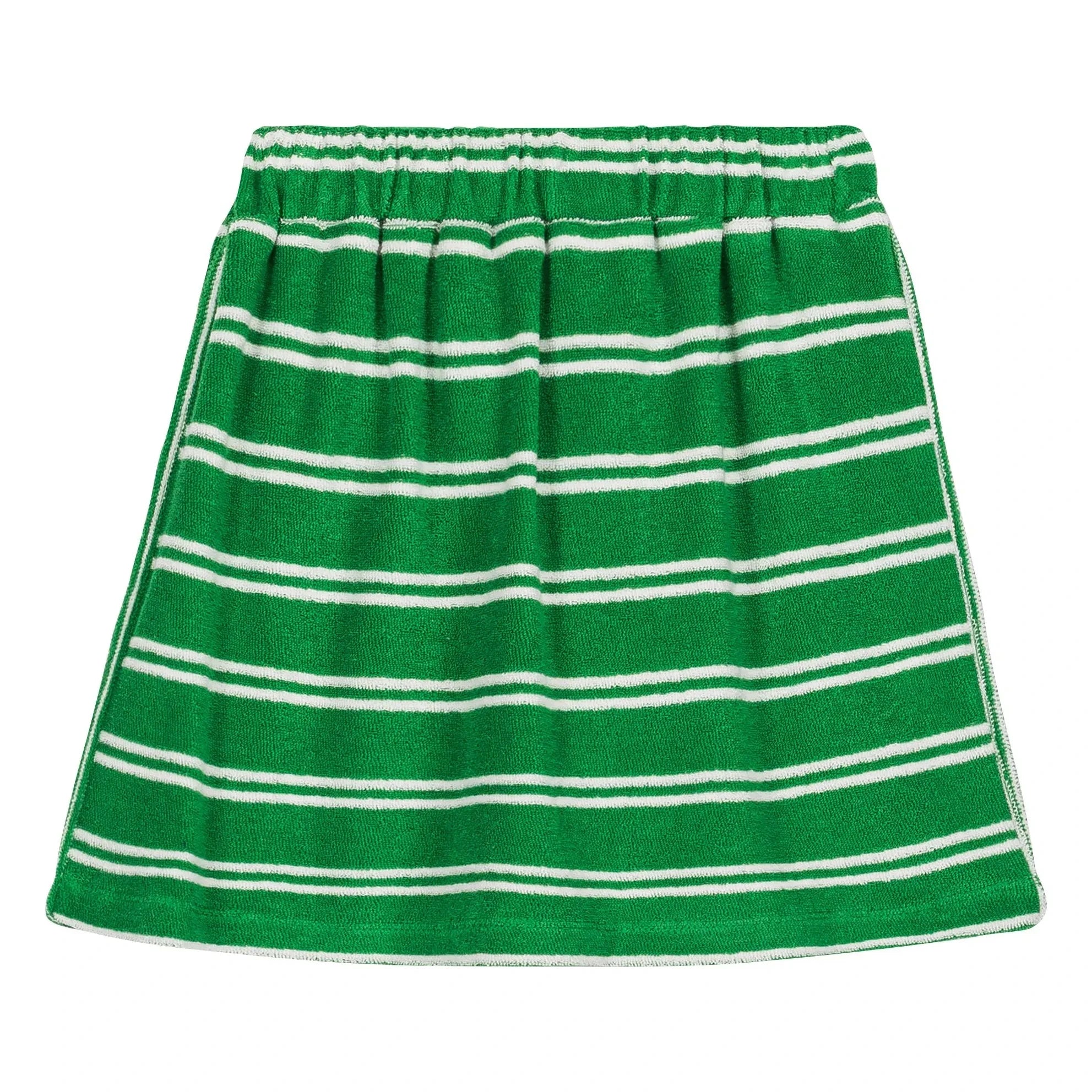 We Are Kids - Striped Organic Cotton Towel Marta Skirt | Green