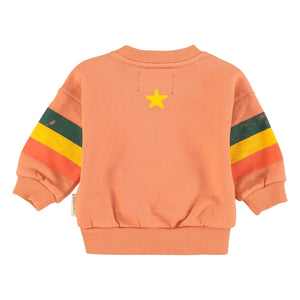 Piupiuchick - Etoile Organic Cotton Sweatshirt | Coral