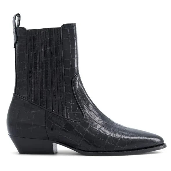 Socque Paris - Abey Leather Boots | Black