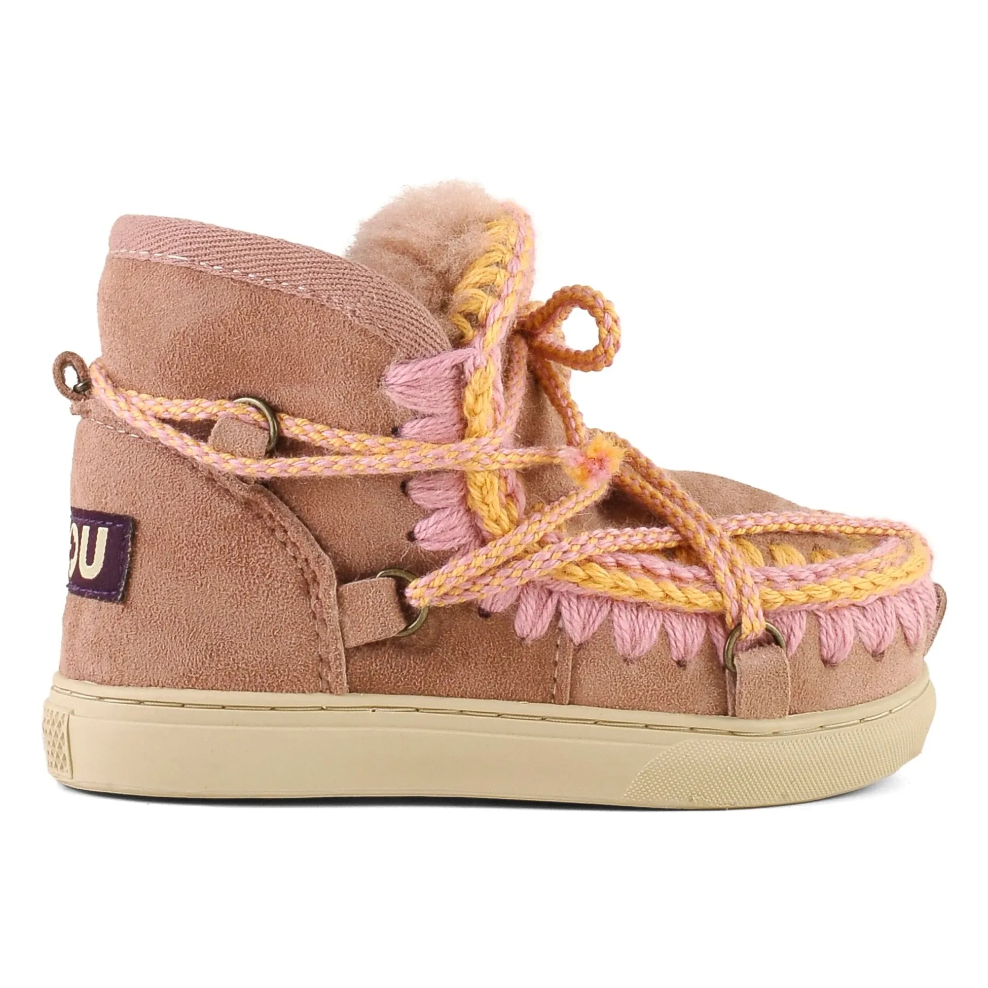 Mou - Boots Sneakers Lace Scoubidoo Sweden | Dust Pink