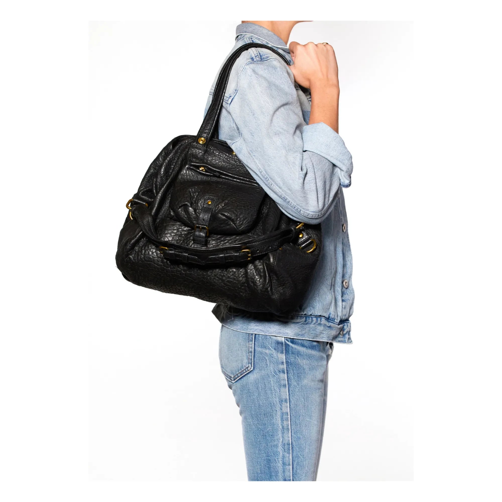 Jérôme Dreyfuss - Billy Sheepskin Handbag - M | Black