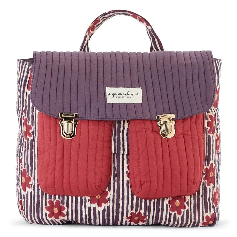 Apaches - Suji Striped Backpack | Navy